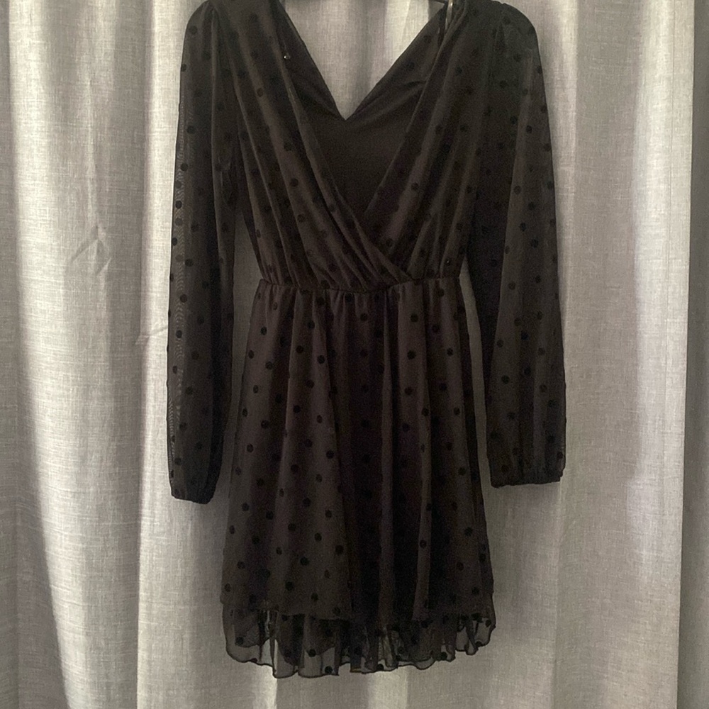 Sweet black dress. Dress up or just feel pretty.